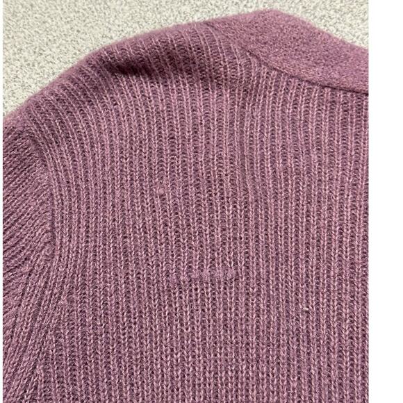 LOGO Lori Goldstein Sz 1X Tie Front Kelsey Cardigan Lavender‎ Longline Pockets - Picture 6 of 15